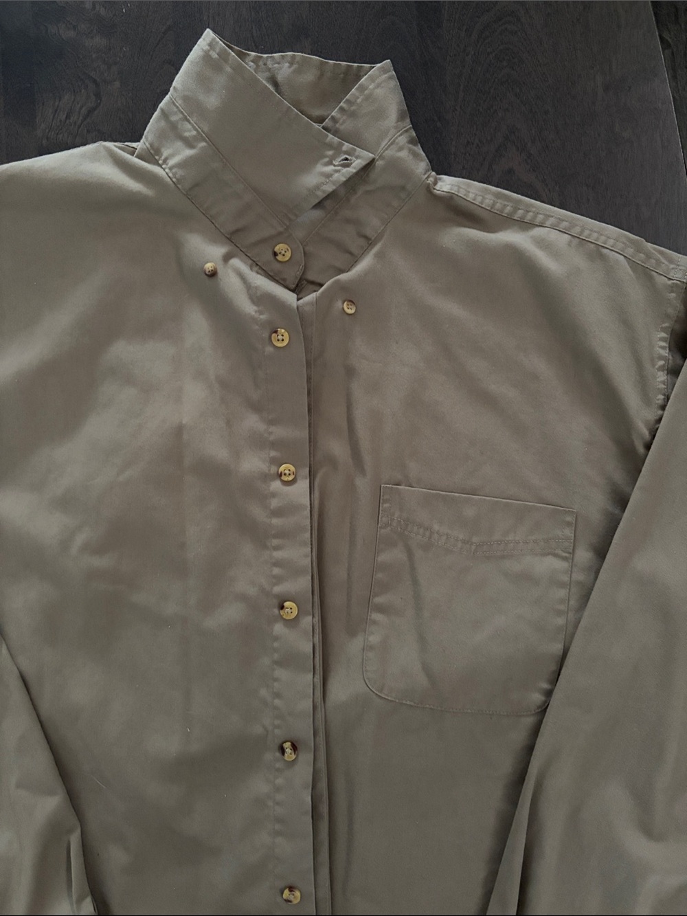 York Khaki Lightweight Casual Button Down Shirt